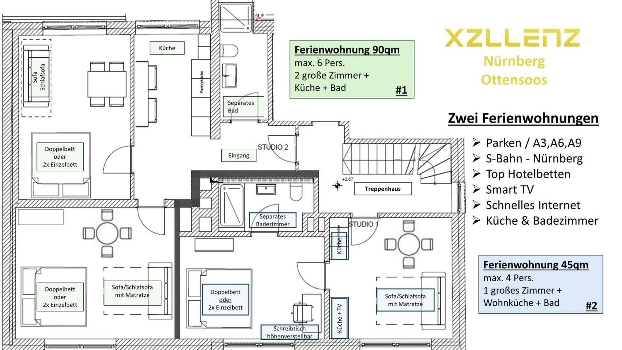 Xzllenz Kueche Bad S-Bahn Parken Smart-Tv Wellbeing Apartman Neunkirchen am Sand Kültér fotó